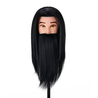 Gabbiano WZ4 beard training head made of artificial hair, color 1H, length 8"+6"