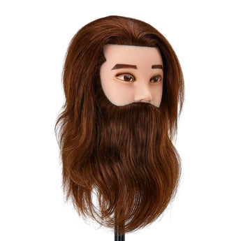 Beard training head Gabbiano WZ4 natural hair, color 4H, length 8"+6"