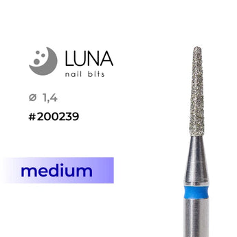 Luna Bits kynsipora terä Rounded Cone 1,4-8, sininen, keskiraekoko