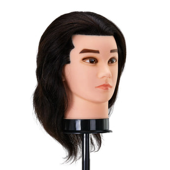 Training barber head Gabbiano WZ3 natural hair, color 1H, length 8"