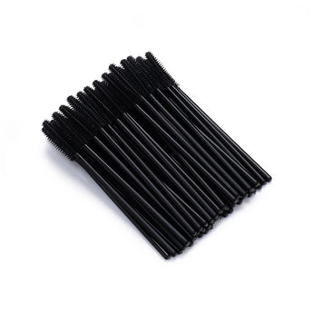 ABA GROUP Silicone brush for eyelashes and eyebrows, black 50 pcs