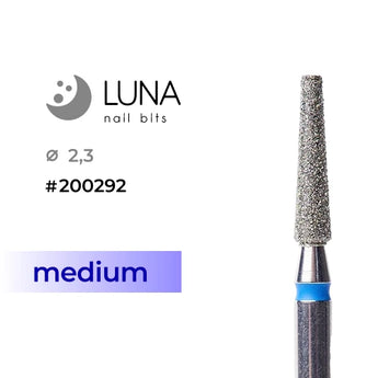 Luna Bits jyrsin Truncated Cone - 2,3/10, sininen (Medium Grit)