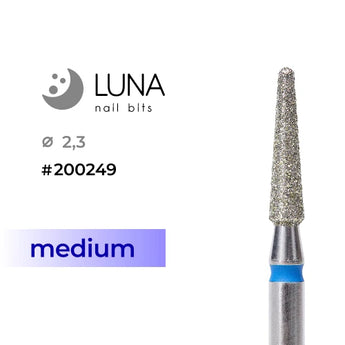 Luna Bits kynsipora Rounded Cone 2,3-10 Blue Medium Grit