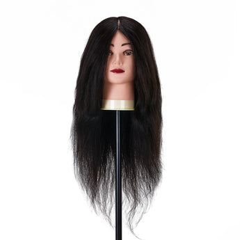 Head for hairdressers training Gabbiano WZ1 natural hair, color 1H, length 20"