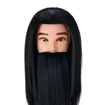 Gabbiano WZ4 beard training head made of artificial hair, color 1H, length 8"+6"