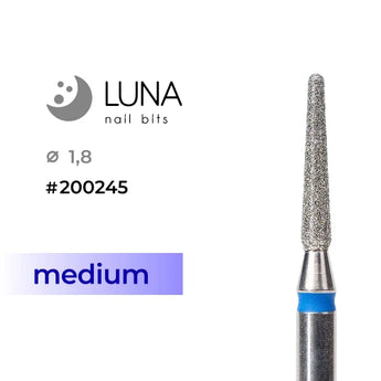 Luna Bits jyrsin Rounded Cone 1,8-10 Medium, sininen